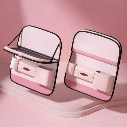 Car Backseat Organizer with Foldable Tray
