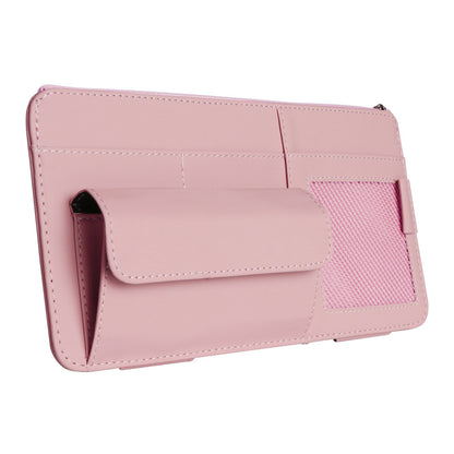 Nappa Leather Car Sun Visor Organizer