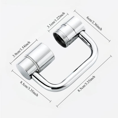 🚰 Upgrade Your Washing Routine✨ TTZZ 1440° Rotatable Faucet Aerator Extension - For Effortless, All-Angle Control!