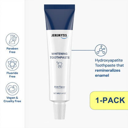 🦷  Fluoride-Free Hydroxyapatite Teeth Whitening Toothpaste with Coconut Oil & Xylitol ❄️